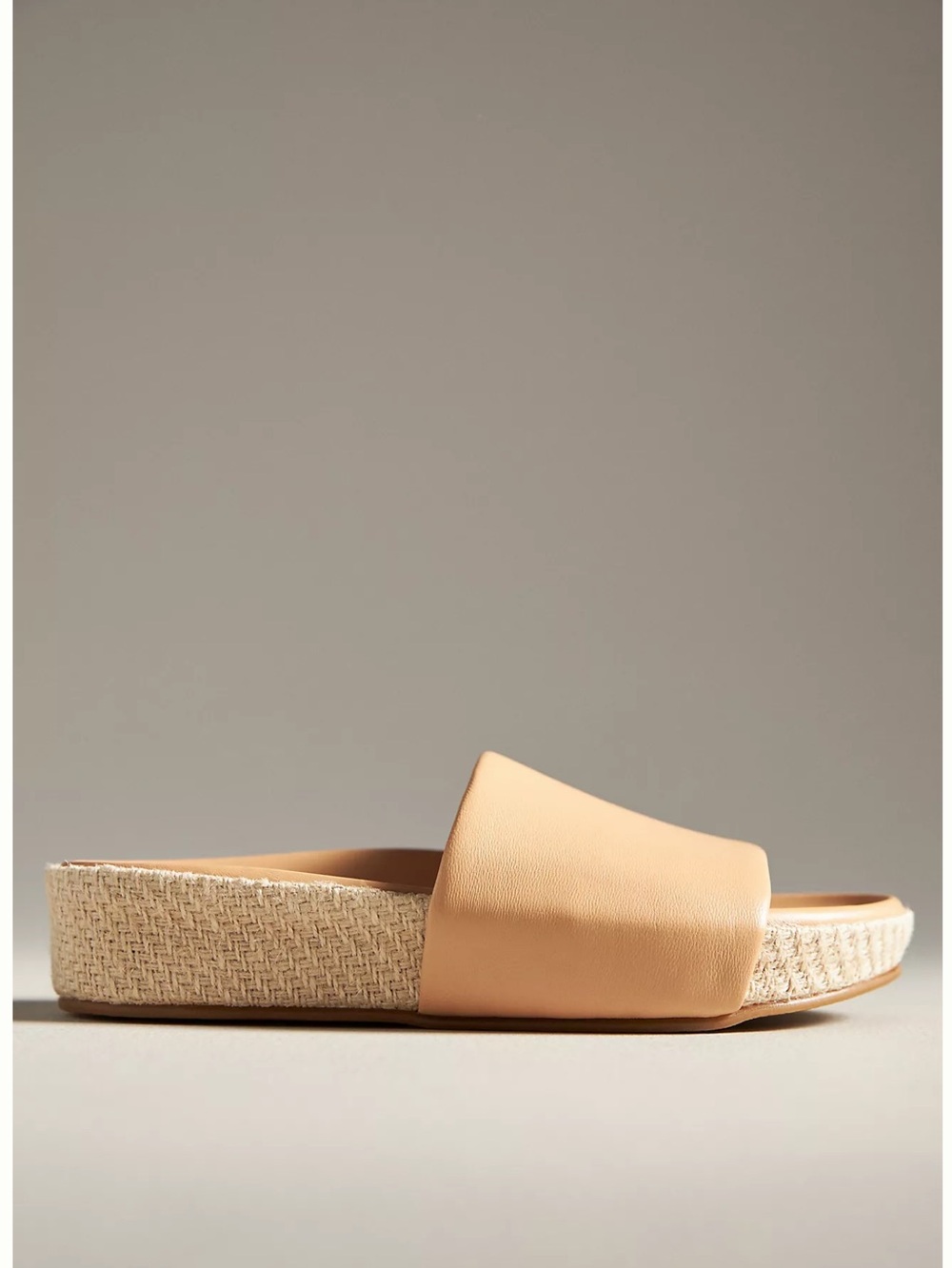 beek Beige Slide Sandals with Espadrille Platform - Picture 2 of 7